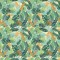 Dolls House Wallpaper Tropical Palm Leaf Design Miniature Print 1:12 Decoration