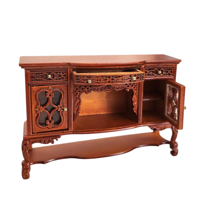 Dolls House Sideboard Walnut Buffet Victorian Platinum Dining Room Furniture