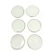 Dolls House Gold Edged Plates 42mm Set of 6 Tableware Dining Kitchen Accessory