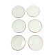 Dolls House Gold Edged Plates 42mm Set of 6 Tableware Dining Kitchen Accessory