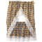 Dolls House Country Blue & Orange Kitchen Curtains Valance 1:12 Accessory
