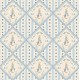 Dolls House Wallpaper Rabbit Pastel Blue Miniature Print 1:12 Dolls House Wallpaper Rabbit Pastel Blue Miniature Print 1:12