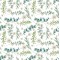Dolls House Eucalyptus Floral Flower Pattern Miniature Print Wallpaper 1:12