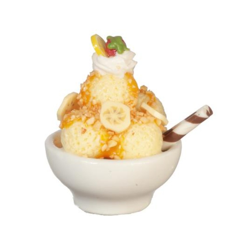 Dolls House Ice Cream Sundae Dessert Miniature Dining Room Accessory Food 1:12