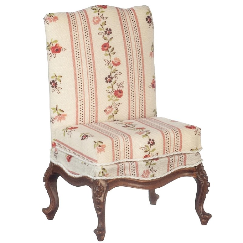 Dolls House Slipper Accent Chair Occasional JBM Walnut Living Room Furniture