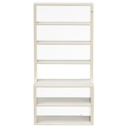 Dolls House Shelf Unit Display Shop Fitting White Miniature Store Furniture 1:12
