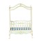 Dolls House Victorian Canopy Cot Blue White 1:24 1/2in JBM Nursery Furniture