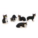 Dolls House 5 Black & White Cats Sitting Standing Lying 1:12 Scale Pets Dolls House 5 Black & White Cats Sitting Standing Lying 1:12 Scale Pets