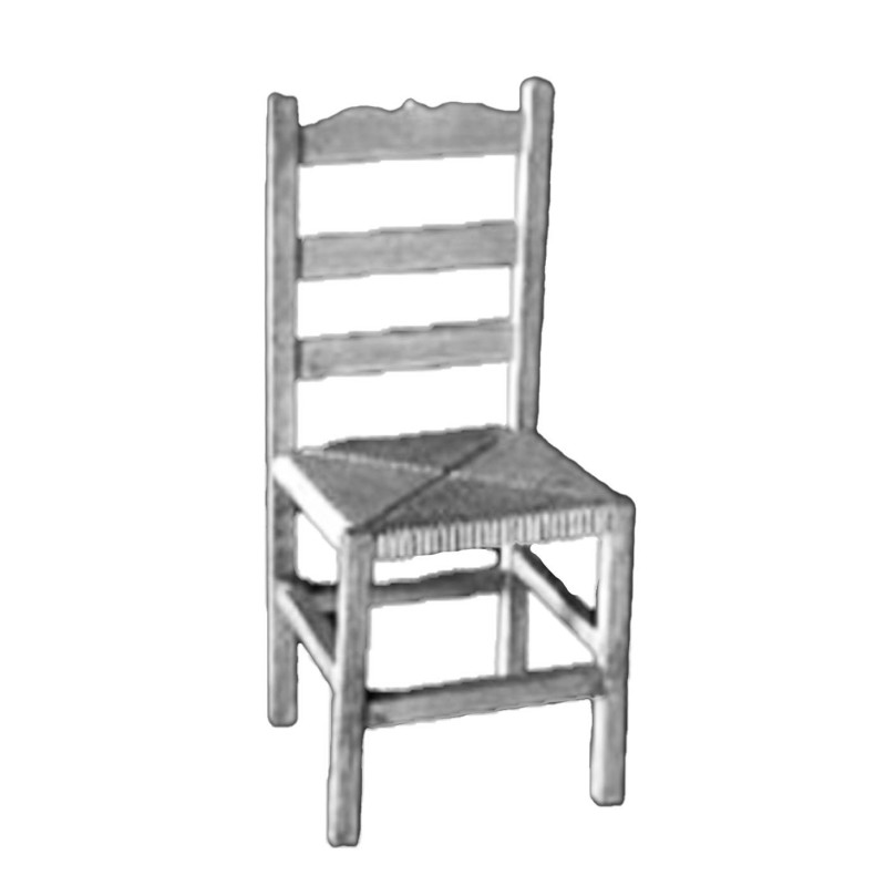Dolls House Ladder Back Chair Kit Metal 1:24 Half Inch Kitchen Dining Furniture