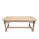 Dolls House Refectory Table w Stretcher Bar Unfinished Bare Wood Furniture Dolls House Refectory Table w Stretcher Bar Unfinished Bare Wood Furniture