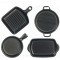 Dolls House Black Cookware Pan Baking Tray Set Miniature Kitchen Accessory 1:12