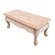 Dolls House Coffee Table Unfinished Bare Wood Cabriole Legs Dolls House Coffee Table Unfinished Bare Wood Cabriole Legs