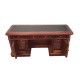 Dolls House Resolute Desk Victorian Walnut Platinum Miniature Study Furniture