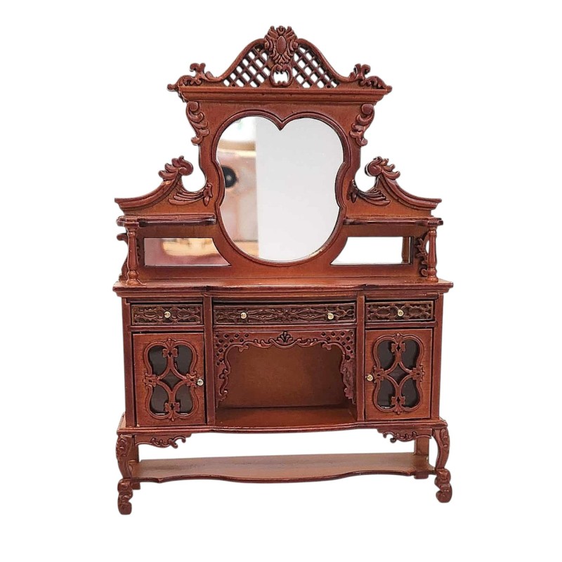 Dolls House Sideboard Dresser Walnut Victorian Platinum Dining Room Furniture