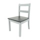 Dolls House Side Chair Grey & Black Miniature Kitchen Dining Room Furniture 1:12