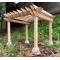 Classic Pergola Kit Miniature Dolls House Garden Structure Flat Pack 1:12 Scale