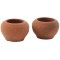Dolls House Round Terracotta Planter Clay Pots Garden Outdoor Patio Accessory