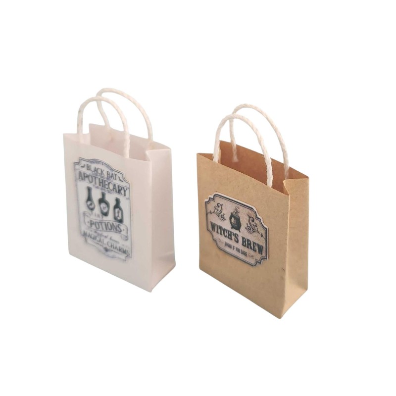 Dolls House Witch's Brew  & Magical Charms Carrier Gift Bag Apothecary Accessory