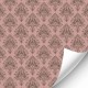 Dolls House Green Retro Circle Seamless Pattern Miniature Print Wallpaper 1:12