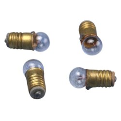Dolls House 3V Screw In Bulbs Pack of 4 1:12 Scale Miniature Electric Accessory