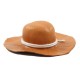 Dolls House Pioneer Stetson Leather Open Crown Hat Cowboy Ranch Stable Accessory