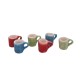 Dolls House Mugs Modern Multi Coloured Miniature 1:12 Kitchen Accessory PK 6