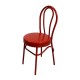 Dolls House Red Bistro Bentwood Metal Side Chair Cafe Kitchen Dining Furniture
