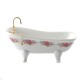 Dolls House Dresden Rose Bath Tub Porcelain 1:12 Scale Dolls House Dresden Rose Bath Tub Porcelain 1:12 Scale