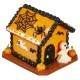 Dolls House Halloween Gingerbread House Spiders Web Cake Festive Party Accessory