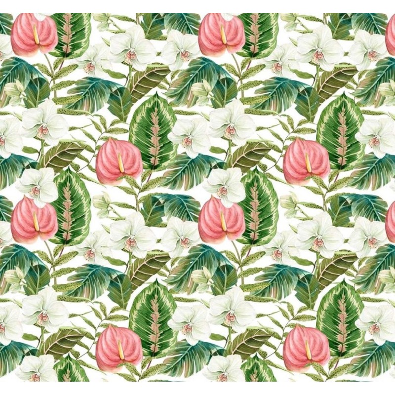 Dolls House Tropical Flower Floral Leaf Miniature Print Wallpaper 1:12 Scale Dolls House Tropical Flower Floral Leaf Miniature Print Wallpaper 1:12 Scale