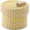 Dolls House Pioneer Round Straw Woven Basket Storage Box Bedroom Accessory