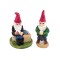 Dolls House 2 Gnomes Miniature Garden Ornaments 1:12 Scale Accessory