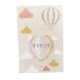 Dolls House Rug Hot Air Balloon Modern 1:12 Nursery Floor Accessory Printed Card