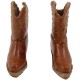 Dolls House Pioneer Leather Cowboy Boots Snip Toe Shoes Western Ranch Accessory