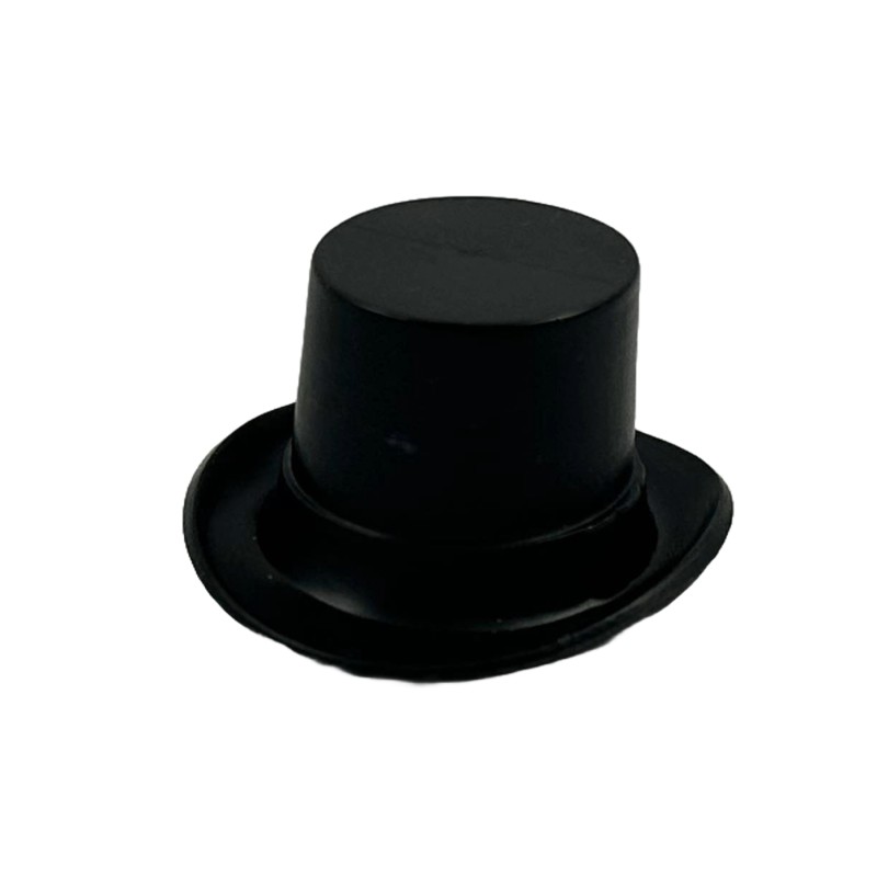 Dolls House Gentleman's Top Hat Black Miniature Victorian Wedding Accessory