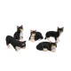 Dolls House 5 Black & White Cats Sitting Standing Lying 1:12 Scale Pets Dolls House 5 Black & White Cats Sitting Standing Lying 1:12 Scale Pets