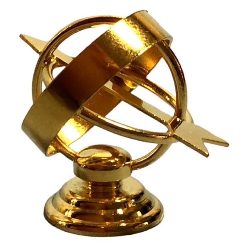 Dolls House Armillary Sphere Sundial Celestial Globe Astronomy Garden Accessory