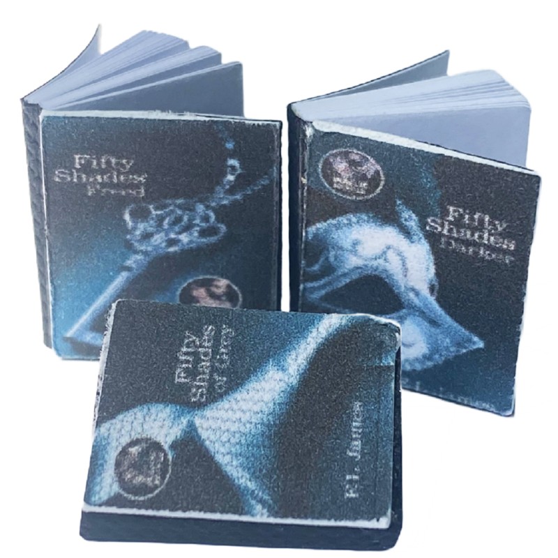 Dolls House Fifty Shades of Grey Triology Novel Book Bookself Study Accessory
