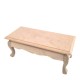 Dolls House Coffee Table Unfinished Bare Wood Cabriole Legs Dolls House Coffee Table Unfinished Bare Wood Cabriole Legs