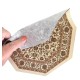 Dolls House Area Rug Traditional Octagonal Beige Gold Floral Carpet Lge Dolls House Area Rug Traditional Octagonal Beige Gold Floral Carpet Lge