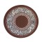 Dolls House Zodiac Wheel Round Rug Brown Miniature Floor Accessory Small