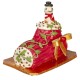 Dolls House Yule Log Cake Red Festive Christmas Celebration Food Confectionery