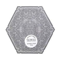 Dolls House Octagonal Area Rug Silver Grey Modern Carpet Double Sided Dolls House Octagonal Area Rug Silver Grey Modern Carpet Double Sided