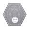 Dolls House Octagonal Area Rug Silver Grey Modern Carpet Double Sided