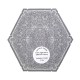 Dolls House Octagonal Area Rug Silver Grey Modern Carpet Double Sided Dolls House Octagonal Area Rug Silver Grey Modern Carpet Double Sided