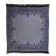 Dolls House Square Rug Navy Blue & Grey Double Sided Floor Accessory Medium
