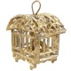 Dolls House Golden Metal Bird Cage New Pour Antique Stone Mould Mexican Accessory