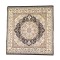 Dolls House Square Area Rug Traditional Gold & Black Carpet Lge