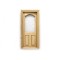 Dolls House Door Half Glazed Arched Top Window Wooden 1:12 Building Component