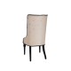 Dolls House Black High Back Side Chair JBM Miniature Dining Room Furniture 1:12